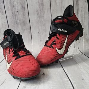 Nike Kids Red and Black Football Cleats